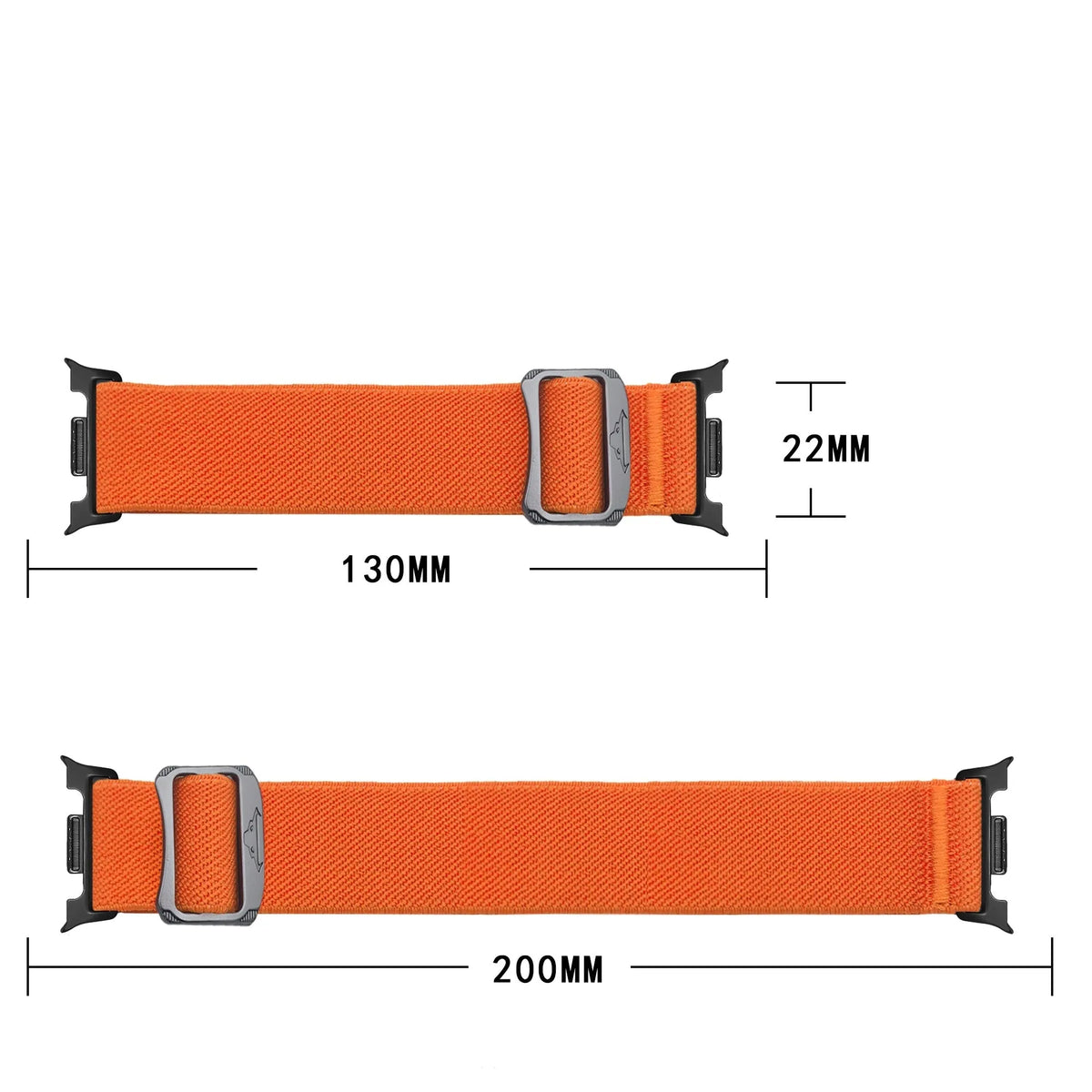 Samsung Galaxy Watch 8 - 40mm Elastic Strap (Orange)