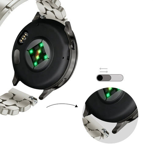 Bandz Huawei Watch GT 7 - 41mm Steel Strap 'Oval' (Starlight)