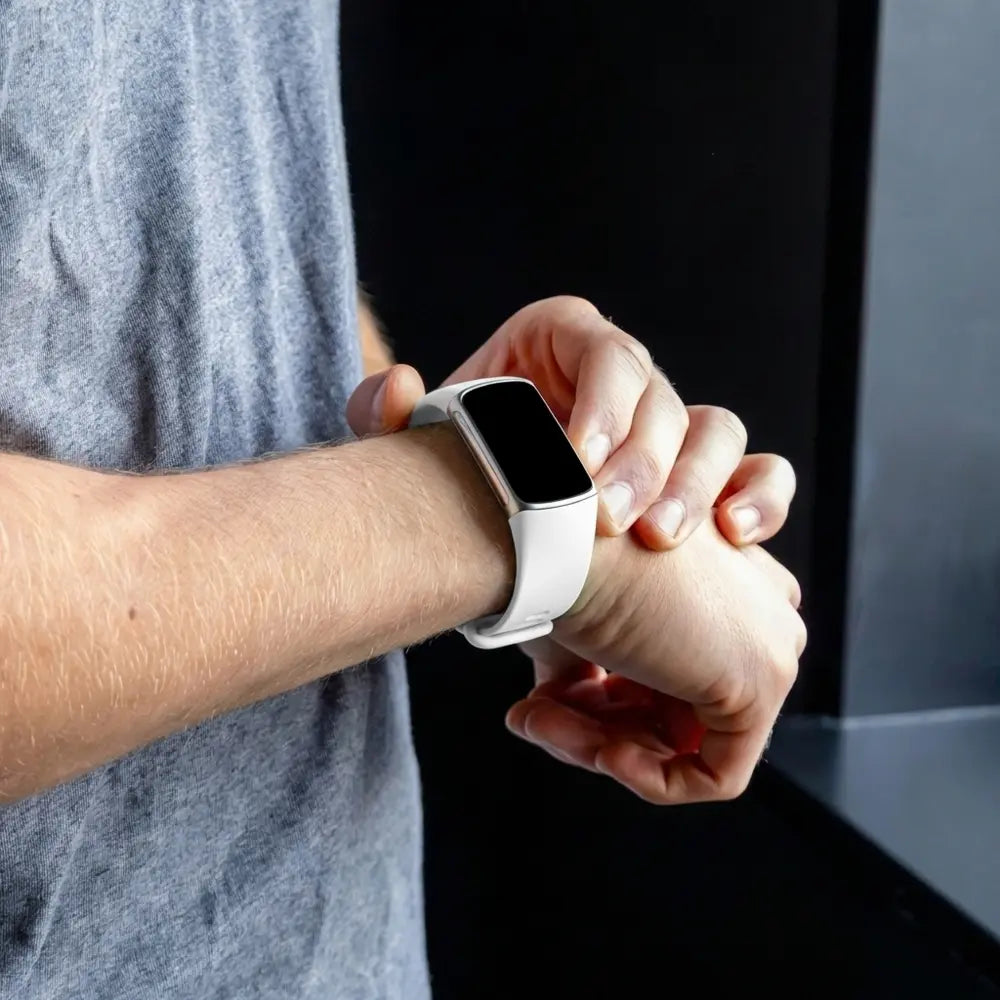 Fitbit Charge 5 Silicone Strap (White)