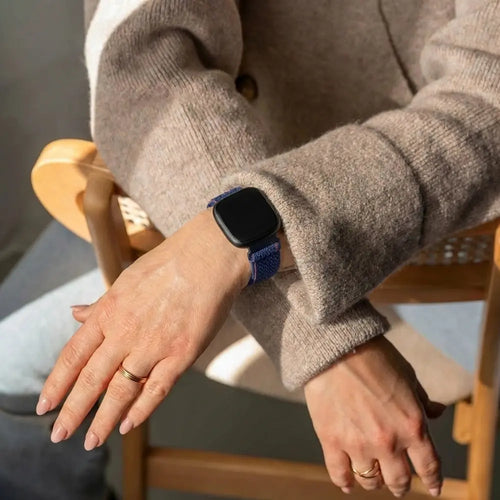 Fitbit Sense 2 Braided Nylon Strap (Blue)
