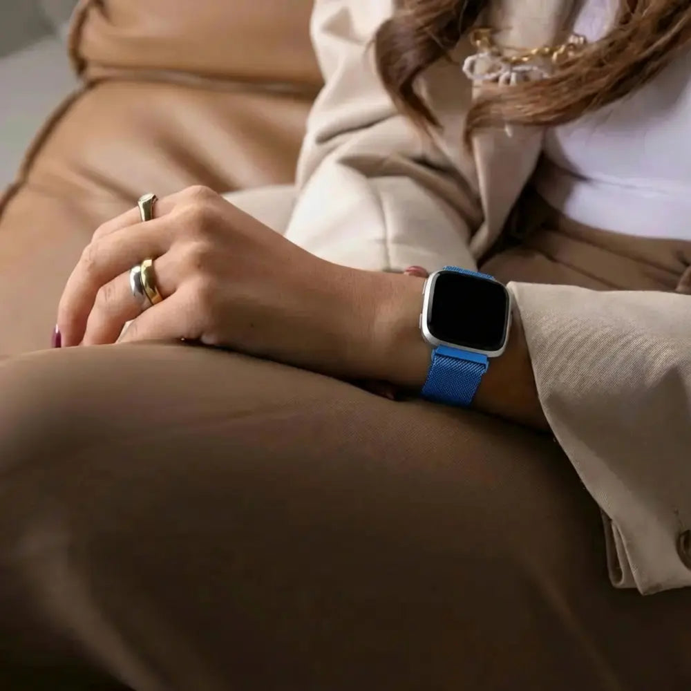 Fitbit Versa-Versa 2 Milanese Strap (Blue)