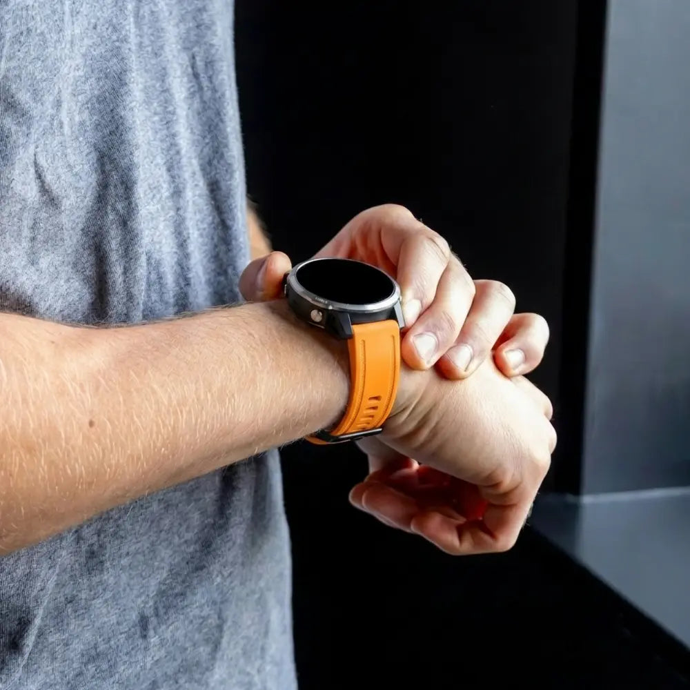 Garmin Fenix 7s Silicone Strap (Orange)