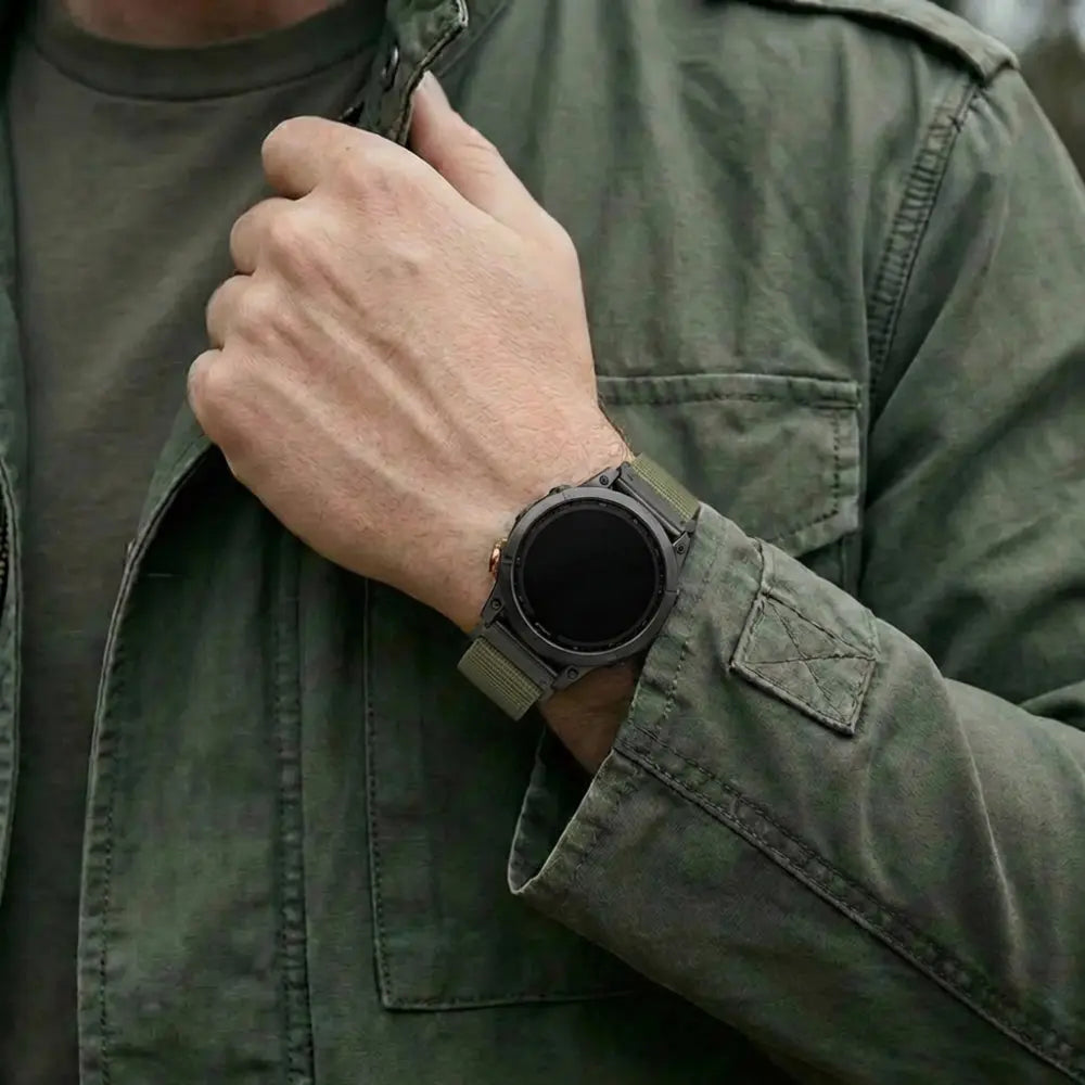 Garmin Fenix 5x / 6x Alpine Strap (Olive Green)