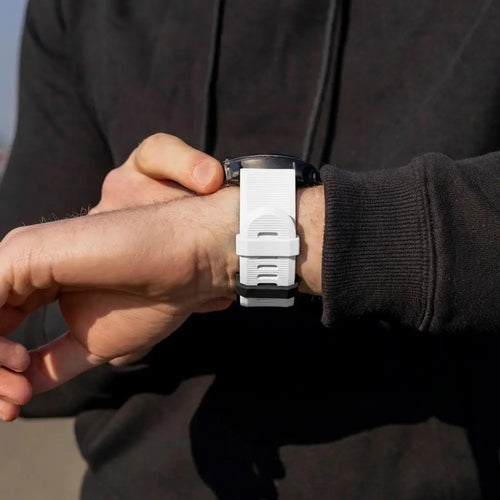 Garmin Fenix 5 (Plus)/6 (Pro) Silicone Strap (White)