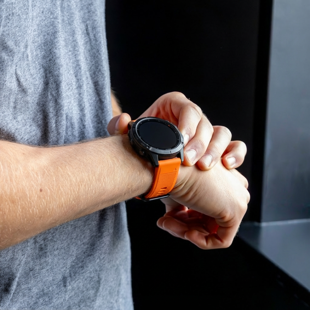 Garmin Fenix 8 - 47mm Silicone Strap (Orange)