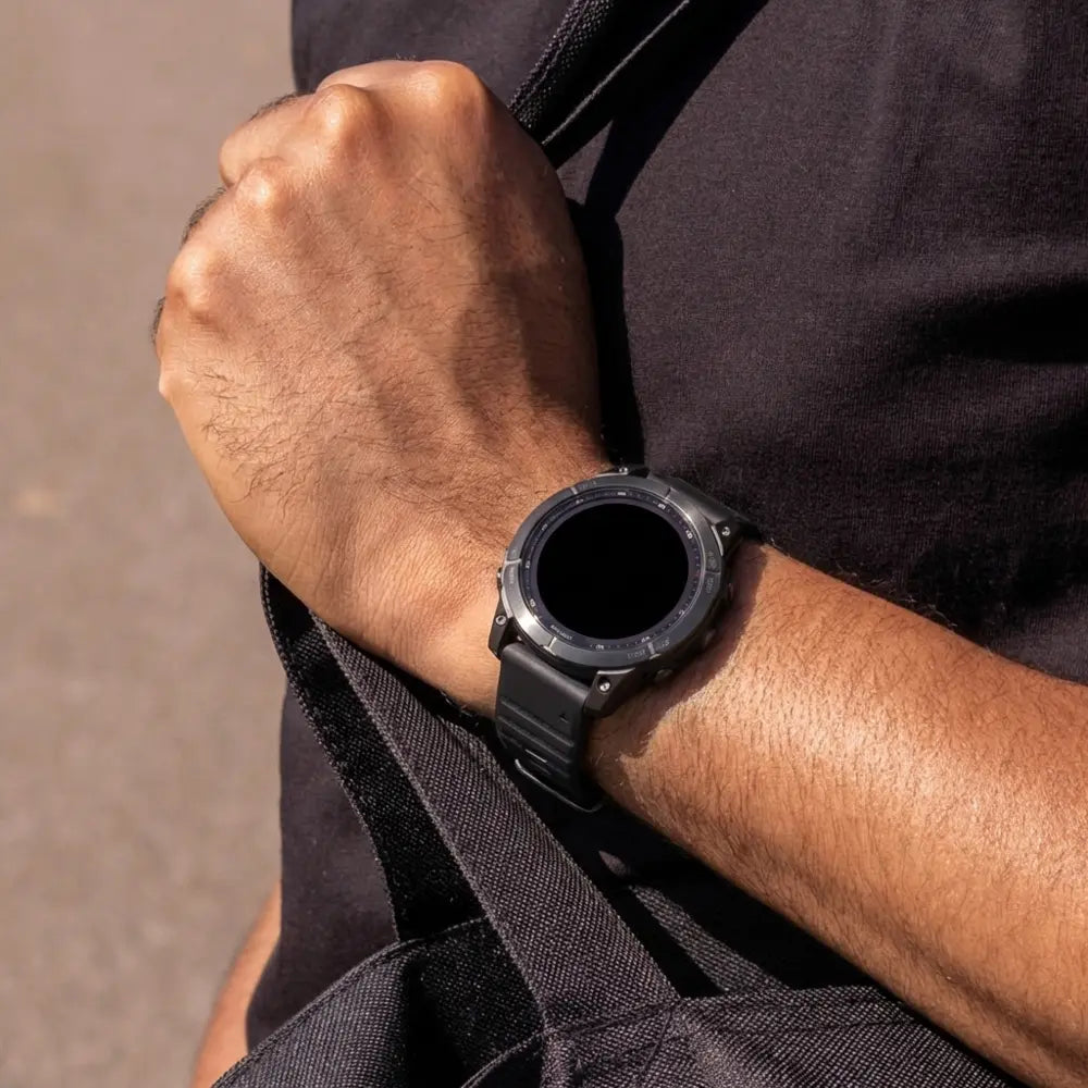 Garmin Fenix 5 / 6 Outdoor Silicone Strap (Black)