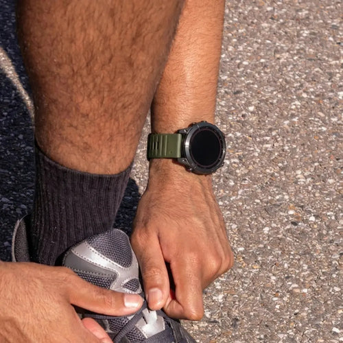 Garmin Fenix 5 / 6 Outdoor Silicone Strap (Army Green)