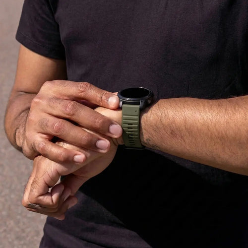Garmin Fenix 5 / 6 Outdoor Silicone Strap (Army Green)