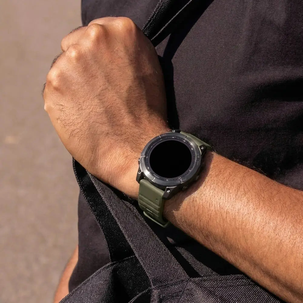 Garmin Fenix 5 / 6 Outdoor Silicone Strap (Army Green)