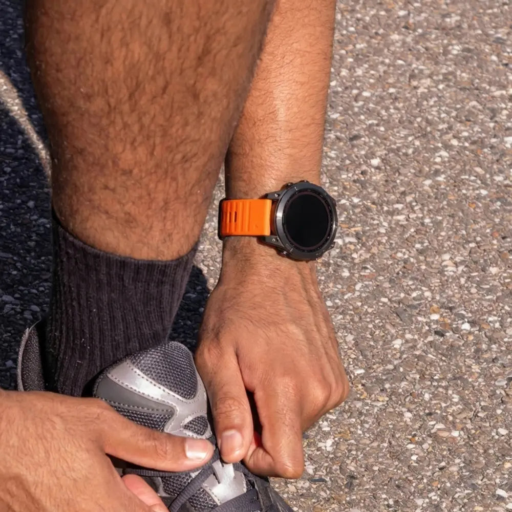 Garmin Fenix 7 Outdoor Silicone Strap (Orange)