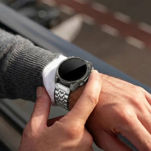 Garmin Fenix 7 premium '7 bead' stalen band (zilver)
