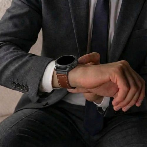 Garmin D2 Charlie Premium Leather Strap (Dark Brown)