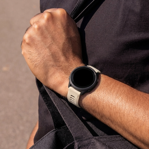 Garmin Forerunner 245 Sport Strap with Buckle (Beige/Black)