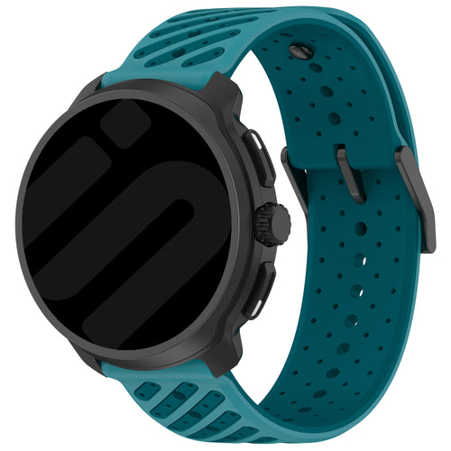 Amazfit Active Max Striped Silicone Strap (Blue)