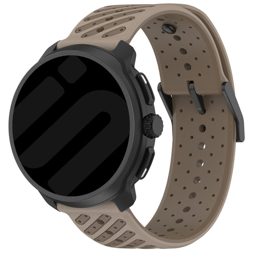 Amazfit GTR 4 Striped Silicone Strap (Brown)