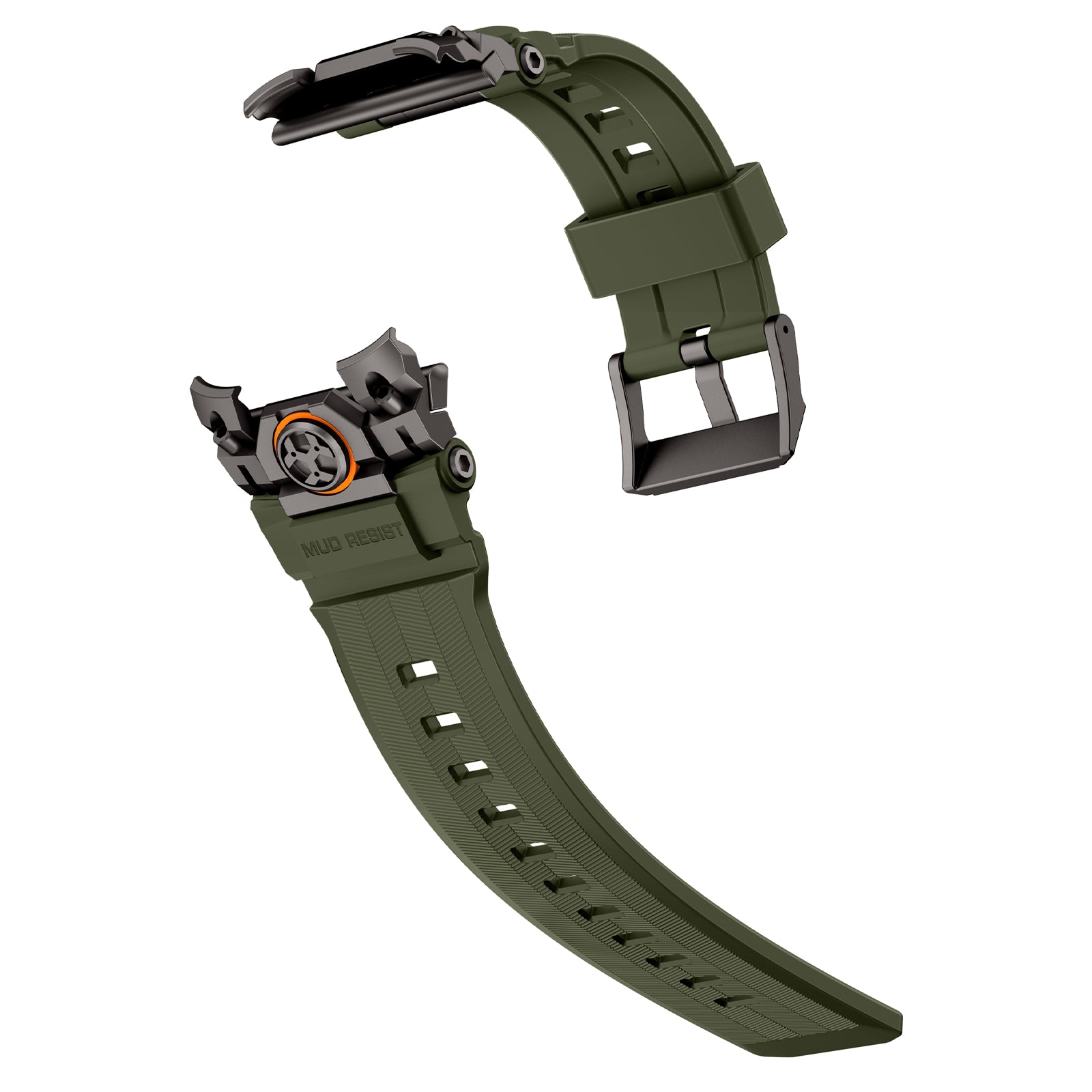 Apple Watch 'Four Claw' Silicone Strap (Green)