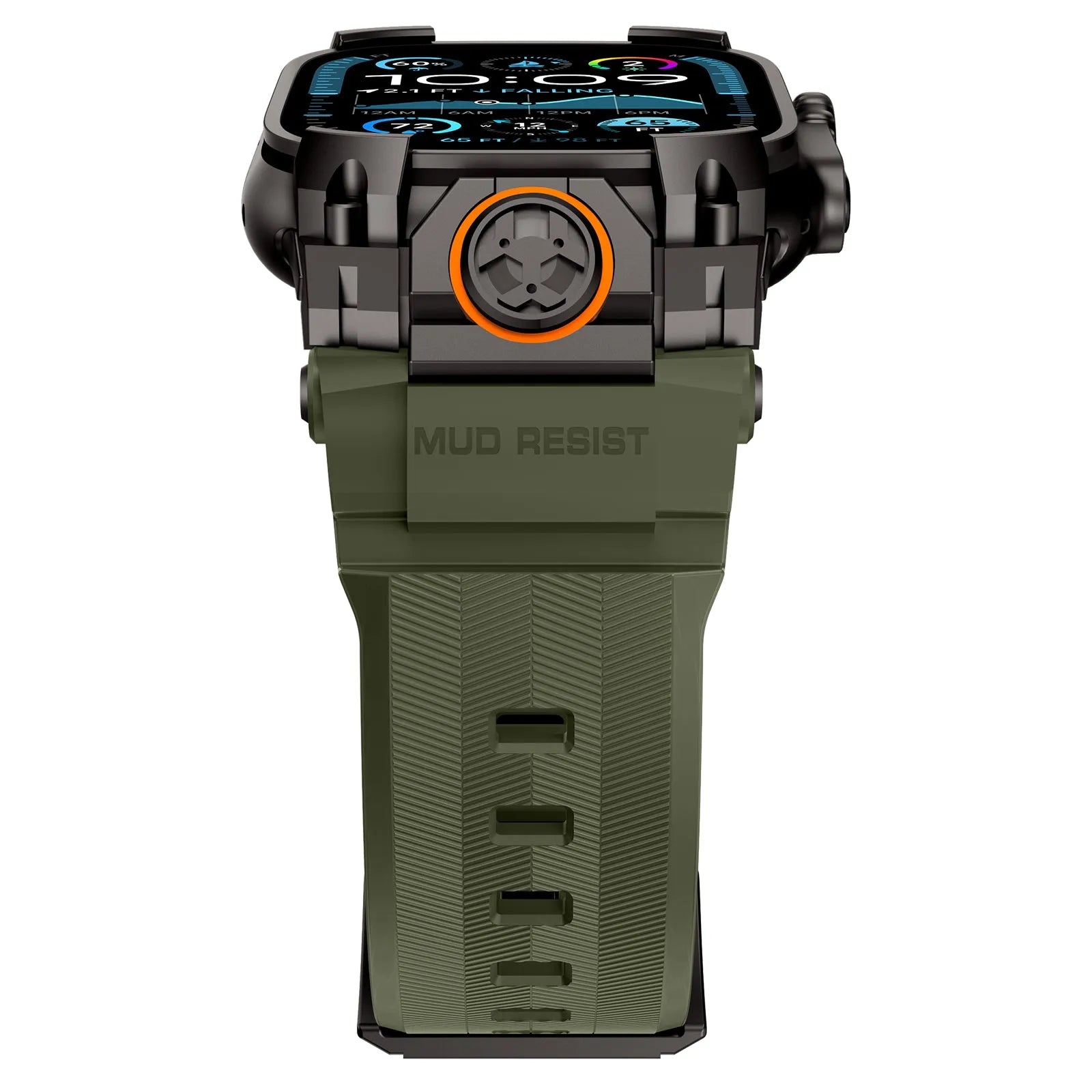 Apple Watch 'Four Claw' Silicone Strap (Green)