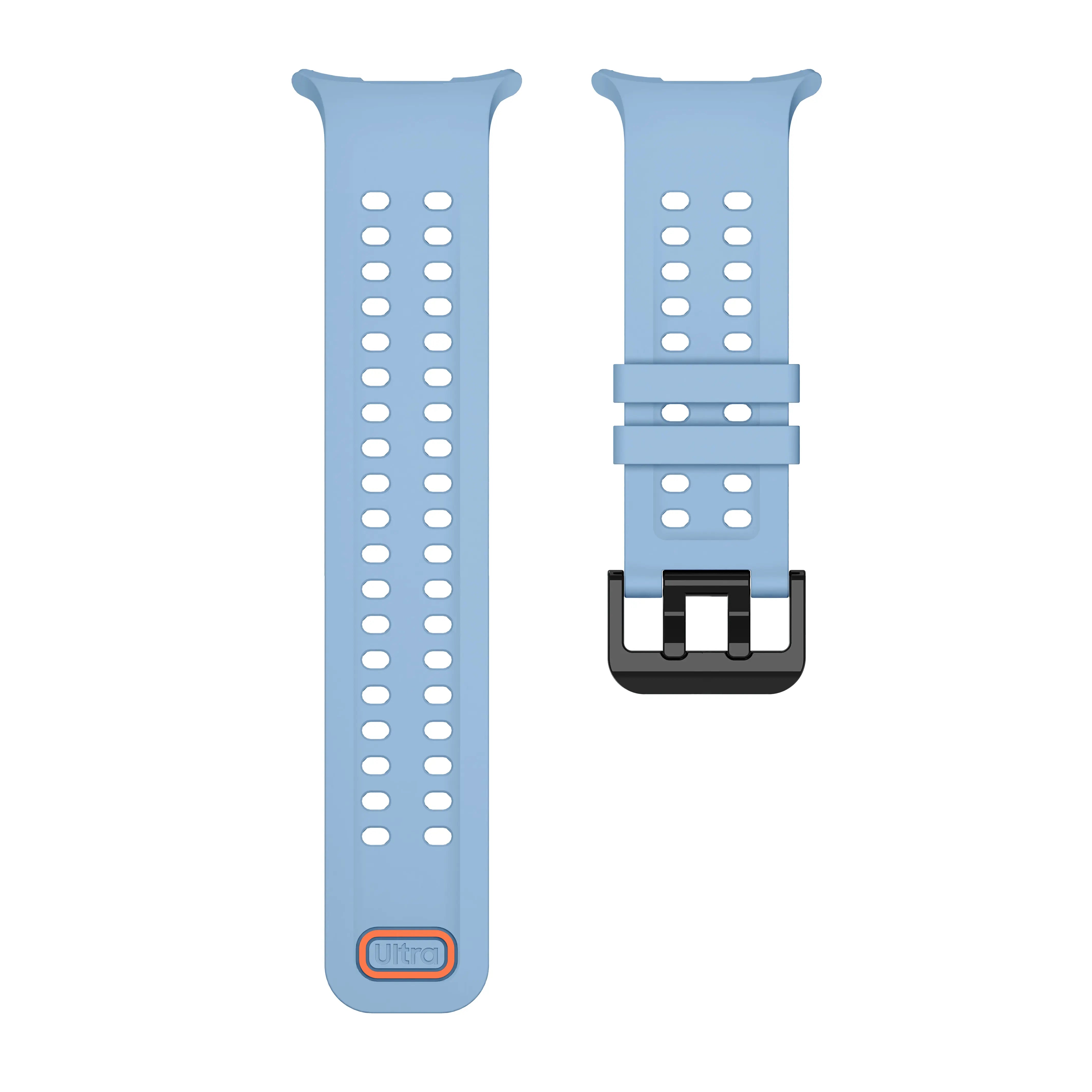 Samsung Galaxy Watch Ultra 2 Silicone Strap (Grey-Blue)