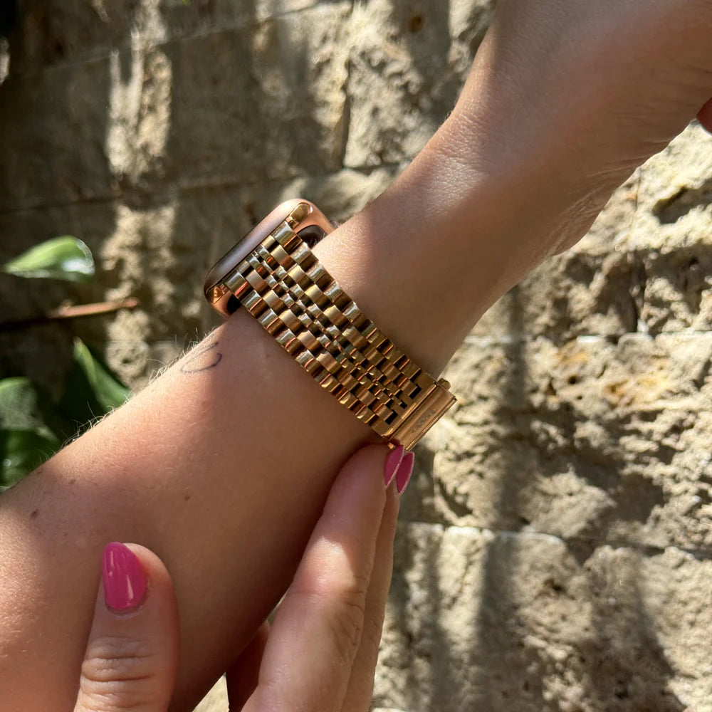 xoxo Wildhearts Apple Watch Steel Strap (Rose Gold)