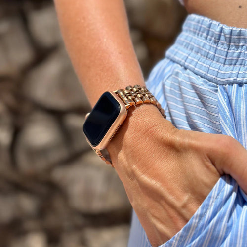 xoxo Wildhearts Apple Watch Steel Strap (Rose Gold)