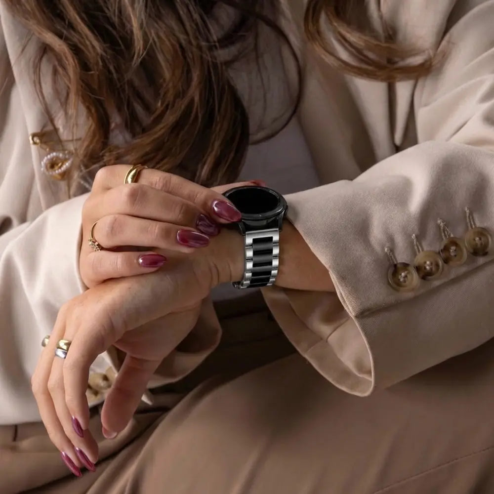 Samsung Galaxy Watch 3 41mm Steel Strap (Silver/Black)