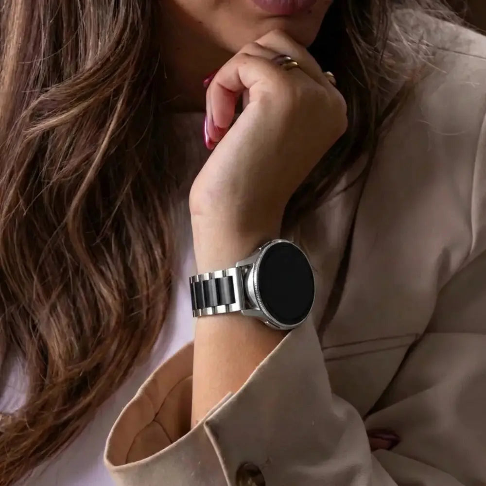 Samsung Galaxy Watch 46mm Steel Strap (Silver/Black)