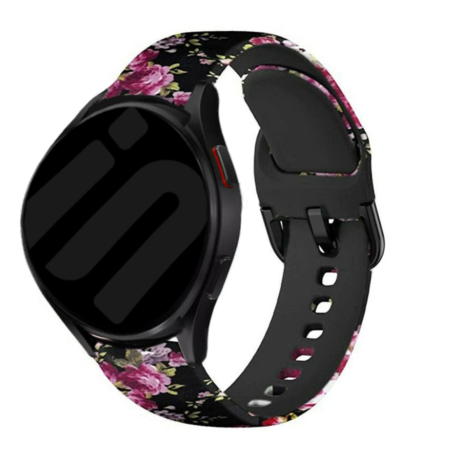 Pink Flower Amazfit Active Strap