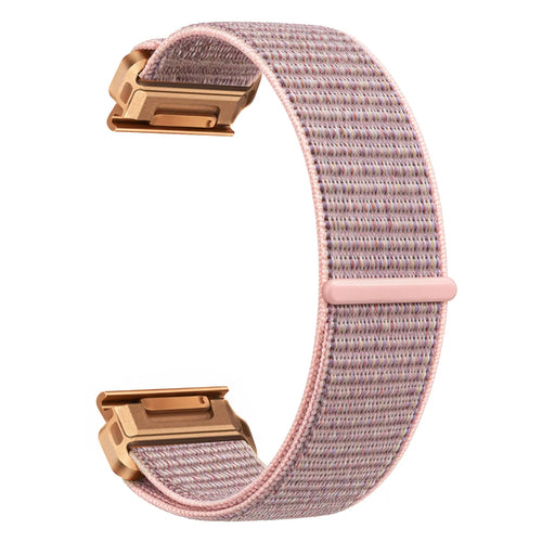 Garmin Fenix 7s Premium Nylon Strap (Pink Sand)