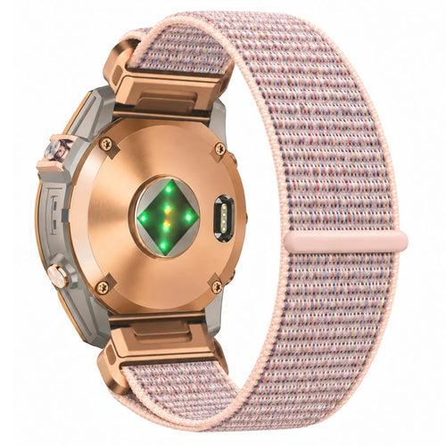 Garmin Fenix 7s Premium Nylon Strap (Pink Sand)