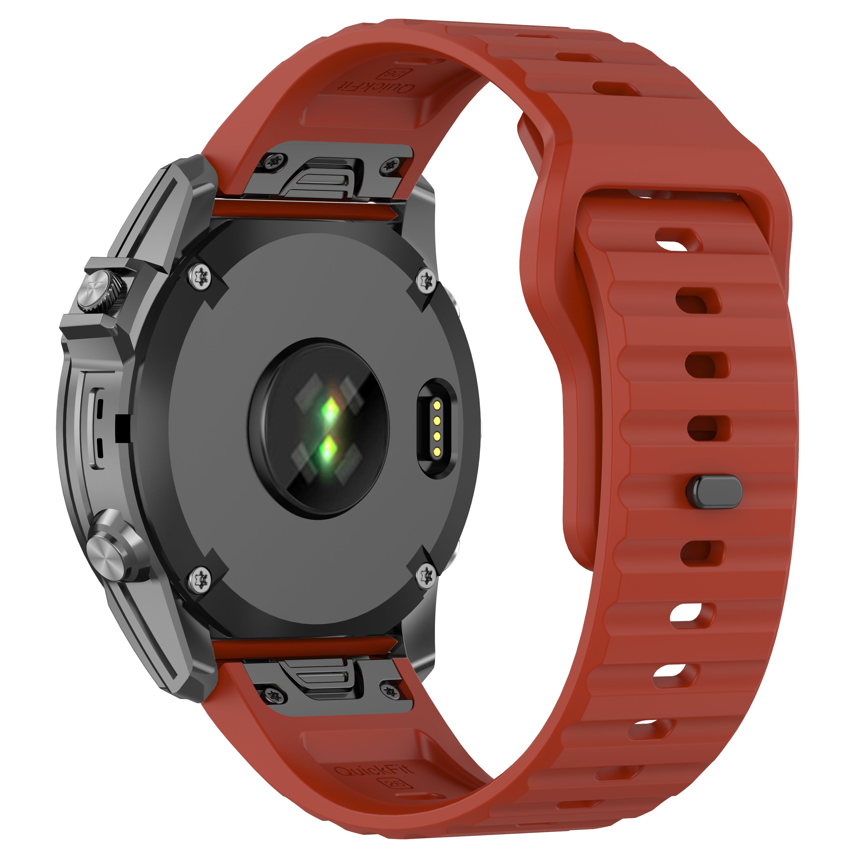 Garmin Tactix 8 - 47mm Outdoor Silicone Strap (Red)