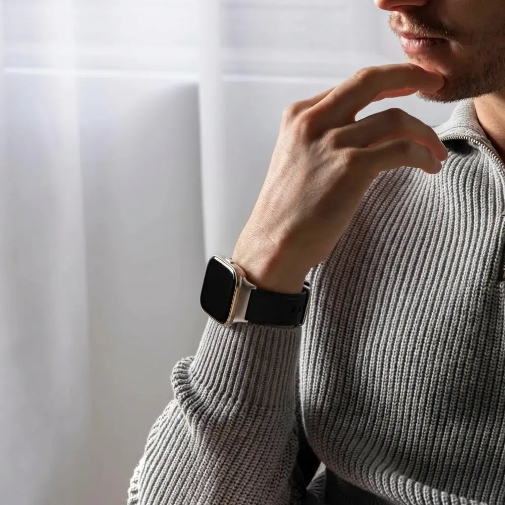 Redmi Watch 3 leren bandje (zwart)