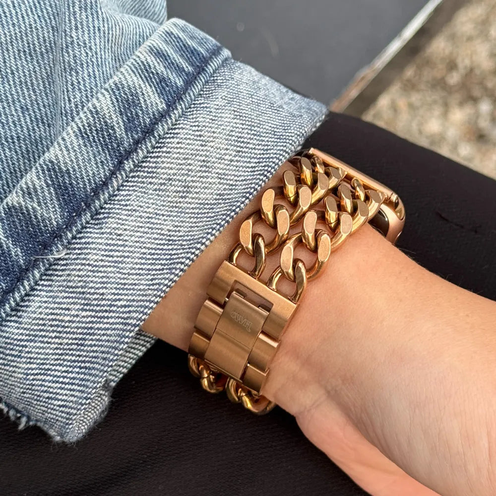 xoxo Wildhearts Apple Watch Steel Strap - Chain strap (Rose Gold)
