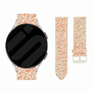 Amazfit Bip U (Pro) Glitter Leather Strap (Rose Gold)