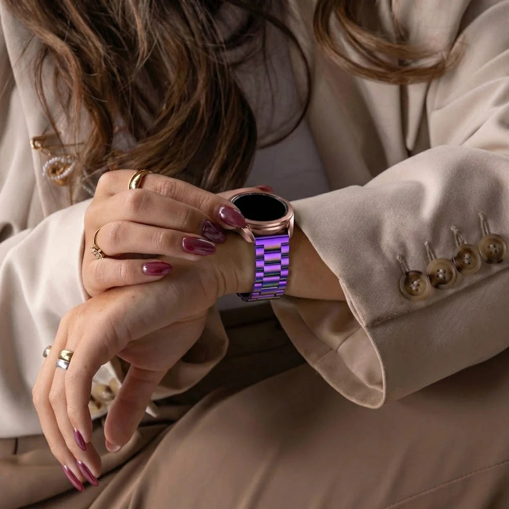Garmin Vivoactive 5 Steel Strap (Pearlescent)