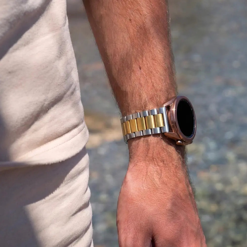 Amazfit GTS 3 Steel Strap (Silver/Gold)