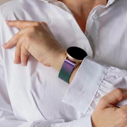 Samsung Galaxy Watch 42mm Milanese Strap (Purple/Green)