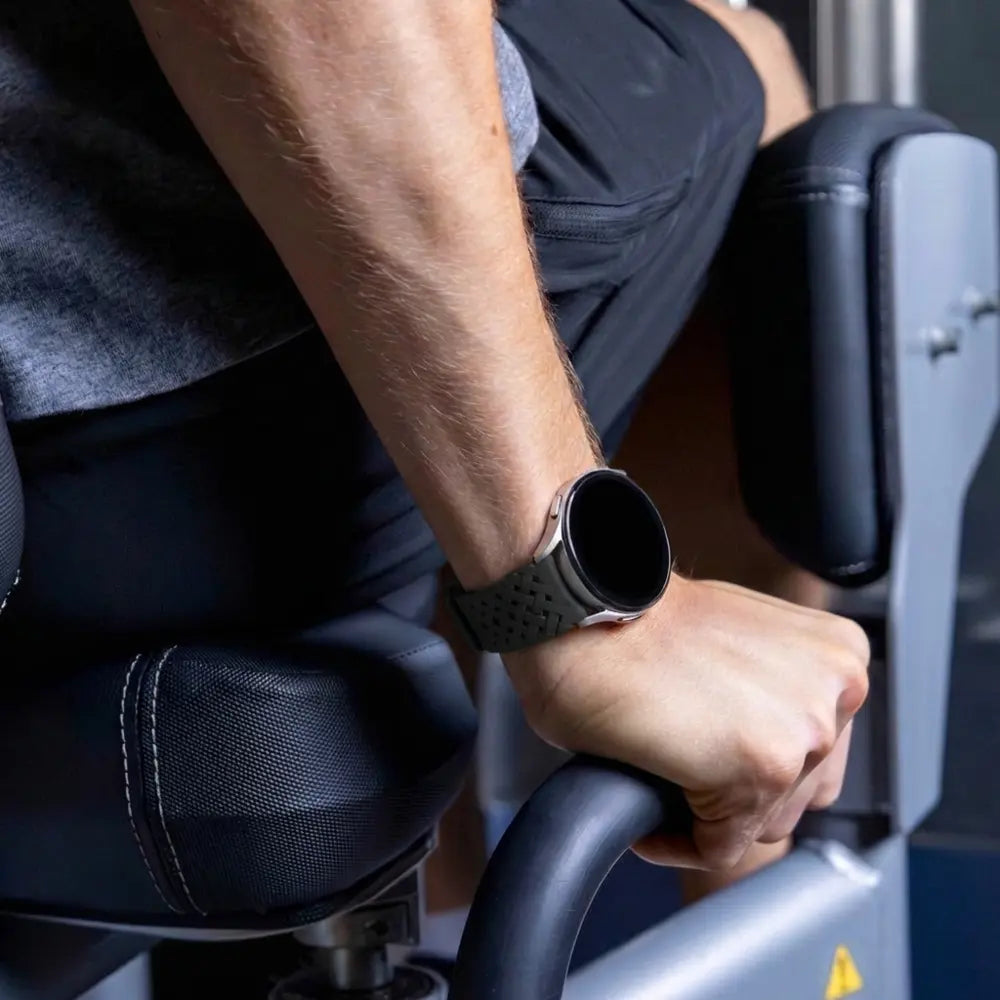 Samsung Galaxy Watch FE Braided Silicone Strap (Black)