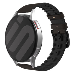 Amazfit Bip U (Pro) Leather / Silicone Strap (Brown)