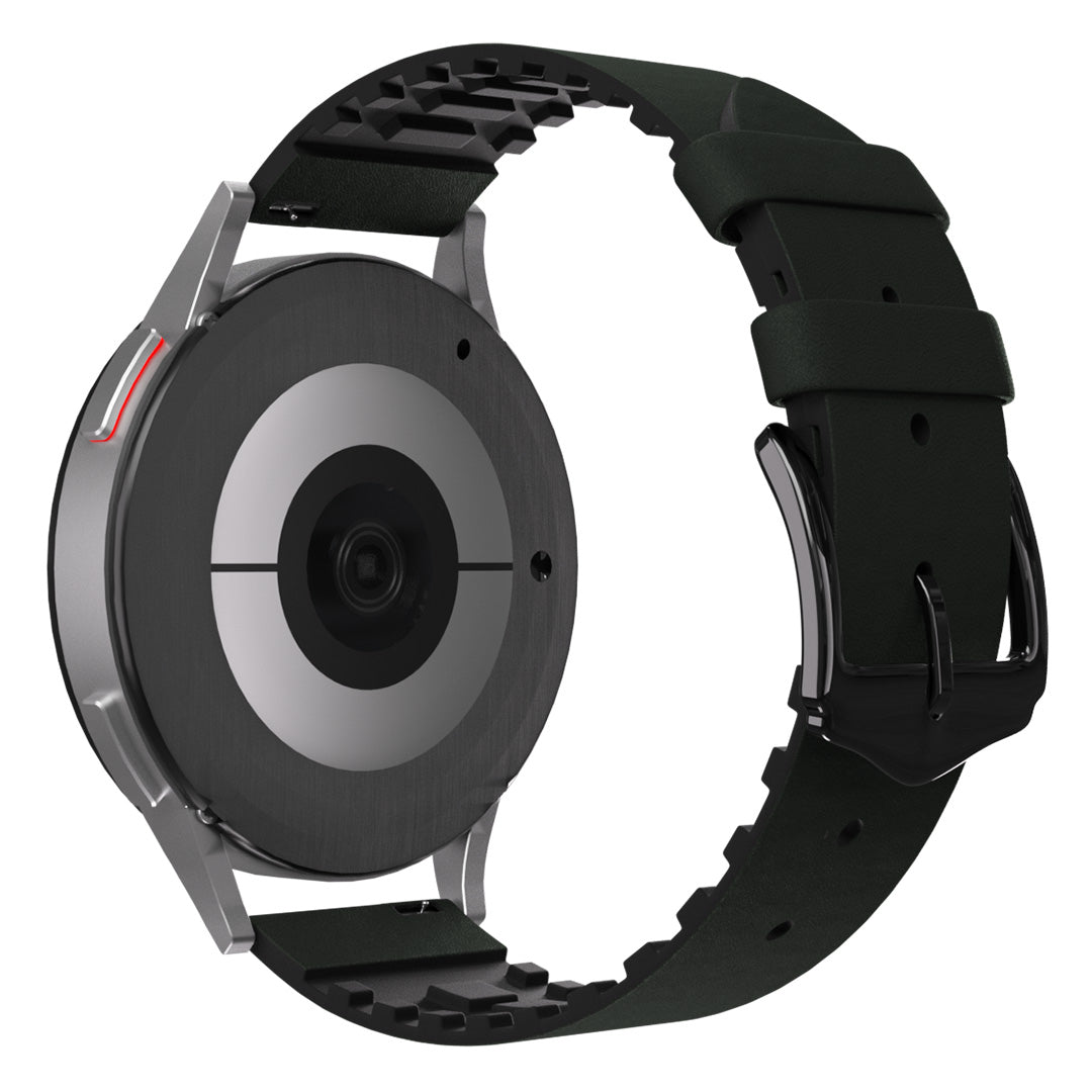 Amazfit GTR Mini Leather / Silicone Strap (Green)