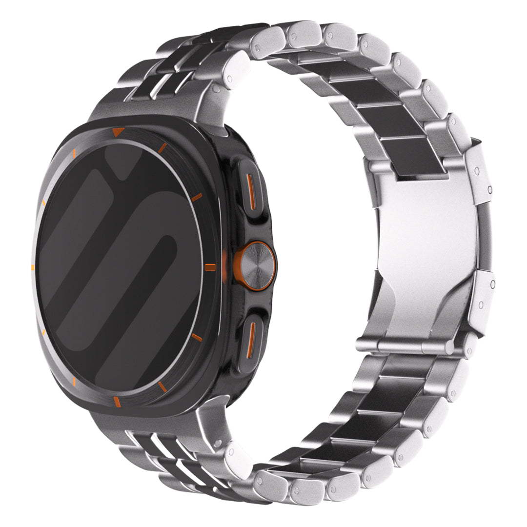 Samsung Galaxy Watch Ultra 'Square' Titanium Strap (Silver)