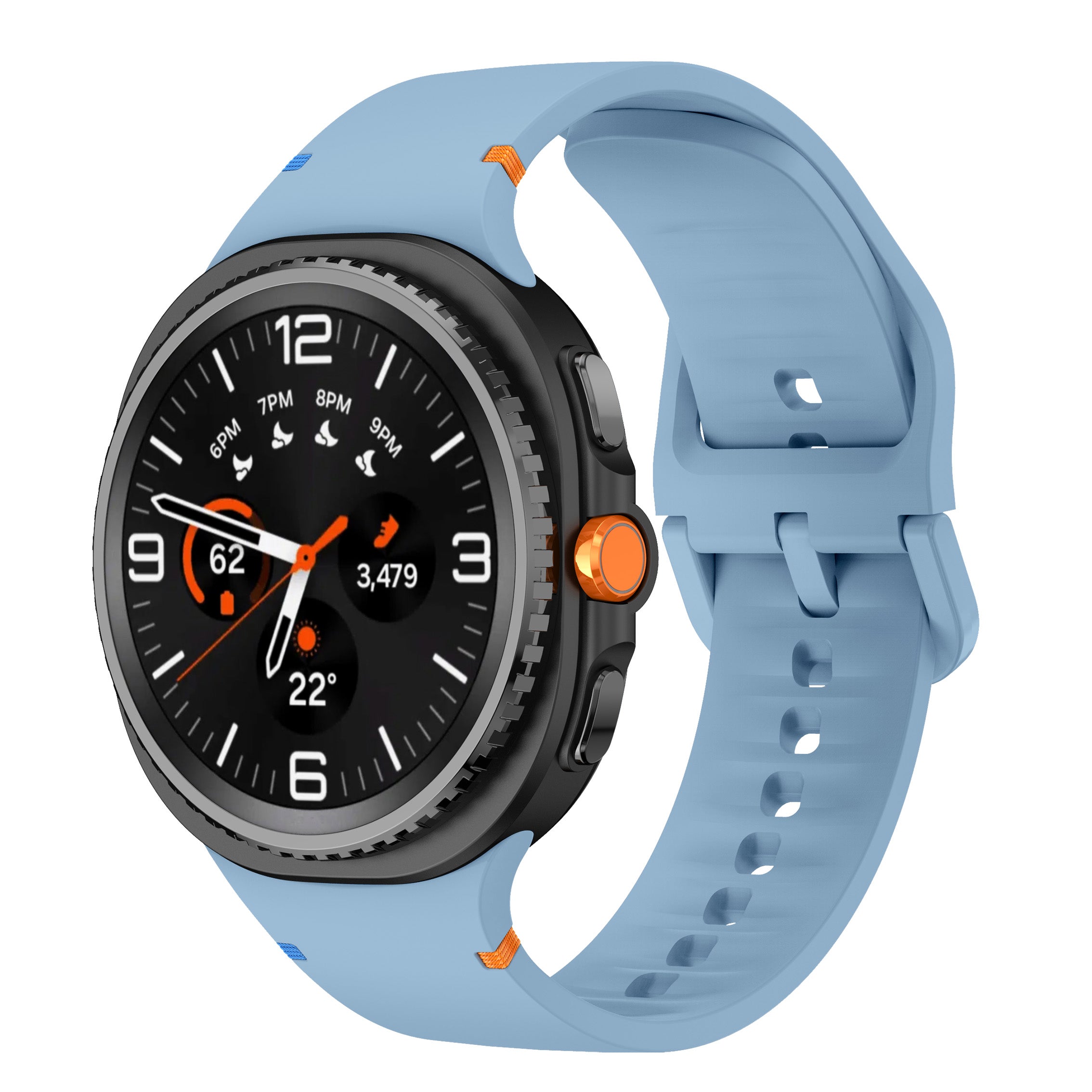 Samsung Galaxy Watch 8 Classic Silicone Strap (Blue)