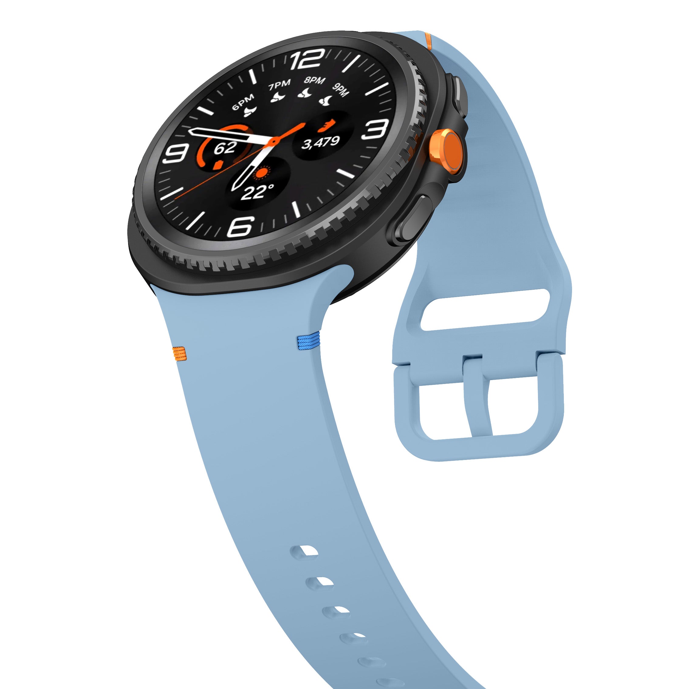 Samsung Galaxy Watch 8 Classic Silicone Strap (Blue)