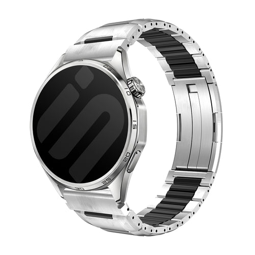 Huawei Watch GT 'One Push' Steel Hybrid Strap (Titanium/Black)