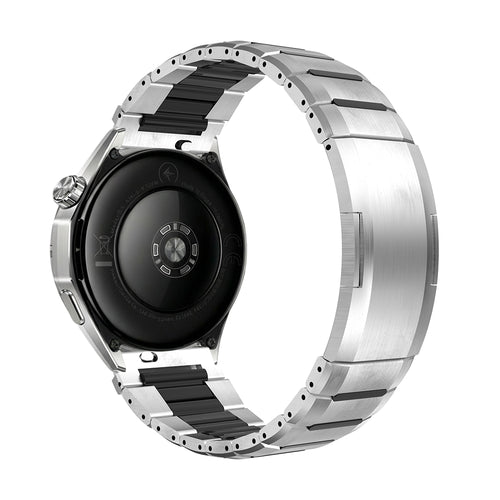 Huawei Watch GT 'One Push' Steel Hybrid Strap (Titanium/Black)