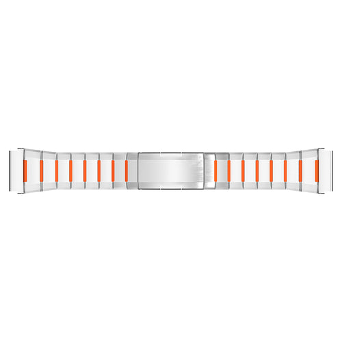Amazfit Cheetah 'One Push' Steel Hybrid Strap (Titanium/Orange)