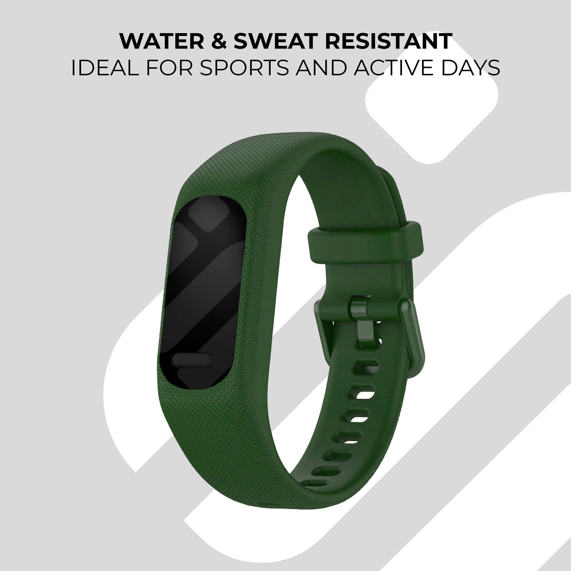 Garmin Vivosmart 5 Silicone Strap (Dark Green)