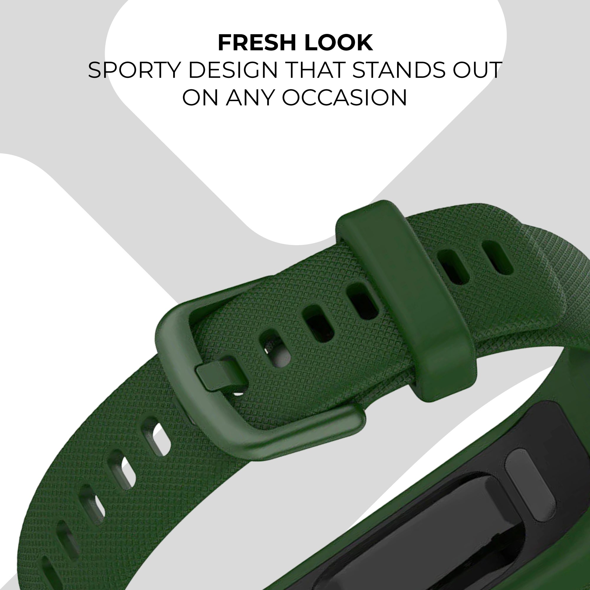 Garmin Vivosmart 5 Silicone Strap (Dark Green)