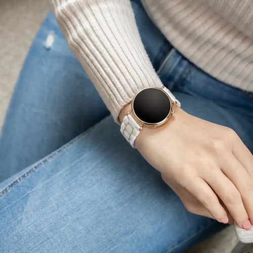 Huawei Watch GT 4 - 41mm Ceramic Strap (White/Gold)