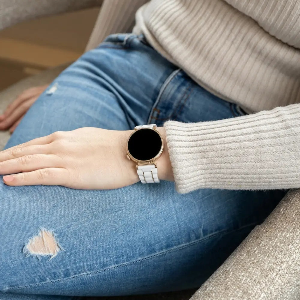 Huawei Watch GT 4 - 41mm Ceramic Strap (White/Gold)