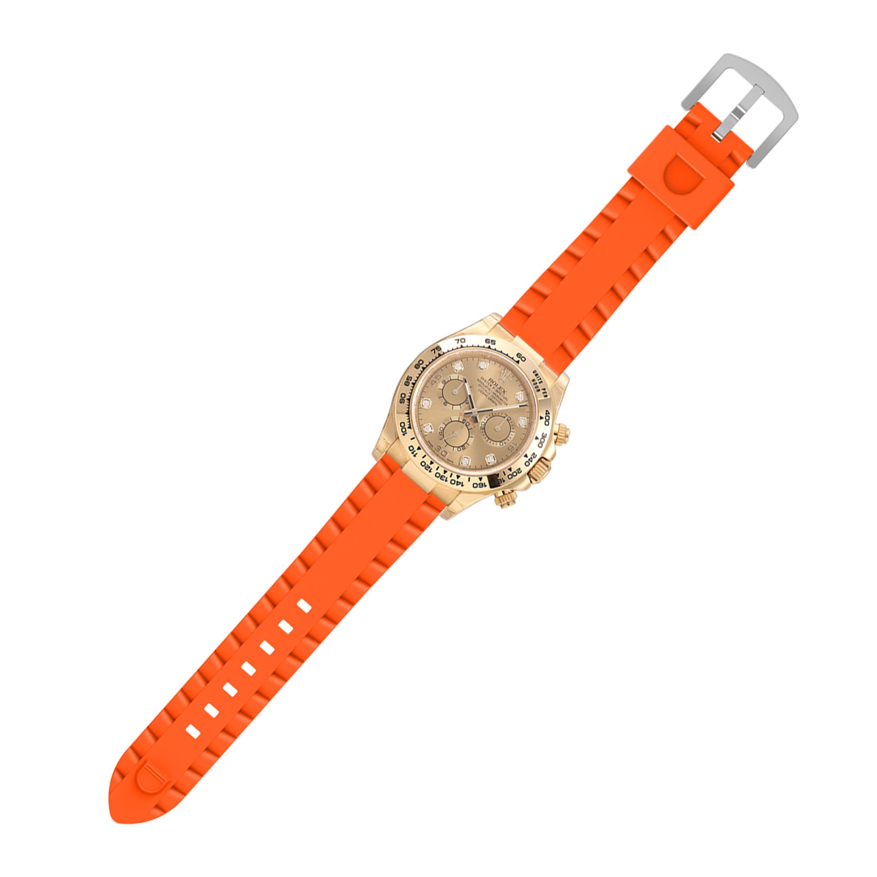 TicWatch Pro 5 Enduro Wave Silicone Strap (Orange)